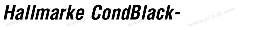 Hallmarke CondBlack字体转换